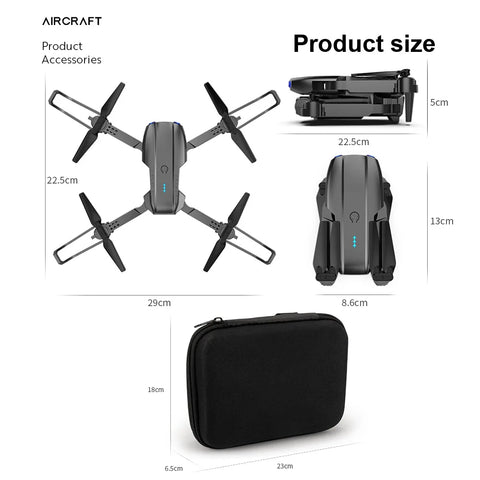 E99 Pro 6K Camera Drone: Dual HD Camera, Long Battery Life