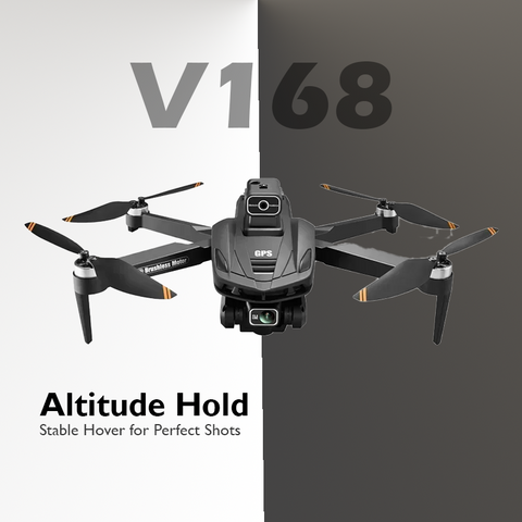 V168 8K Drone: GPS, 3 Camera, Wide Angle, Avoidance.